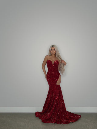 Jeni Red Gown