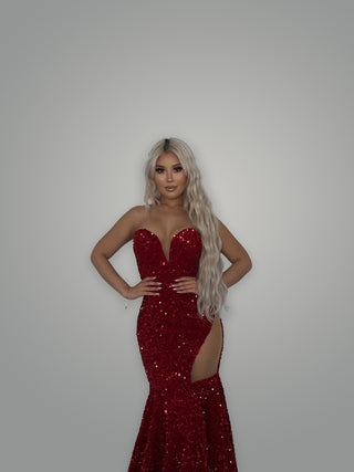 Jeni Red Gown